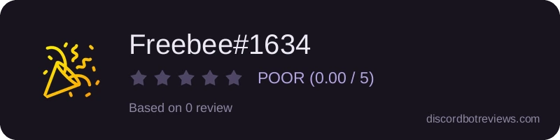 Rating widget preview for Freebee#1634