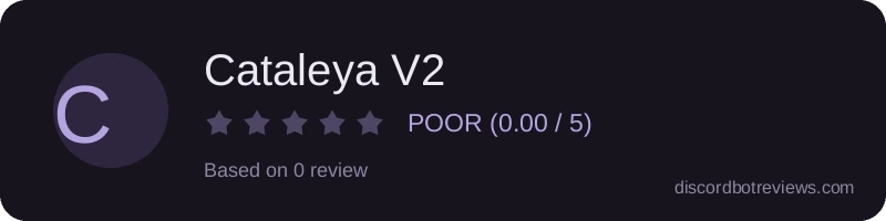 Rating widget preview for Cataleya V2