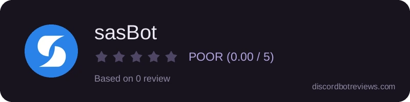 Rating widget preview for sasBot