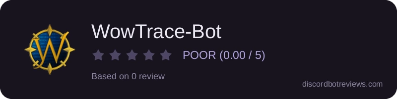 Rating widget preview for WowTrace-Bot