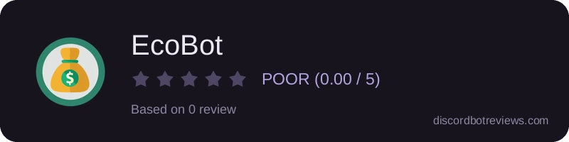 Rating widget preview for EcoBot