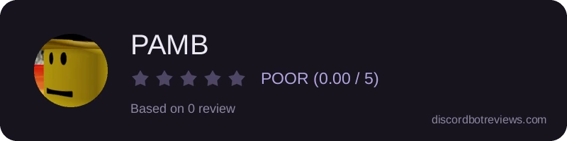 Rating widget preview for PAMB
