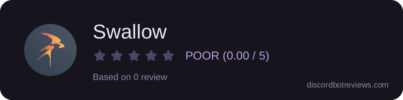 Rating widget preview for Swallow