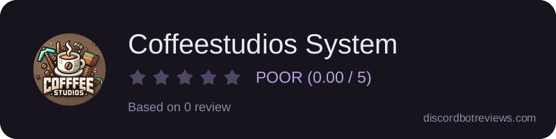 Rating widget preview for Coffeestudios System