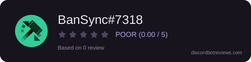 Rating widget preview for BanSync#7318