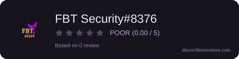 Rating widget preview for FBT Security#8376