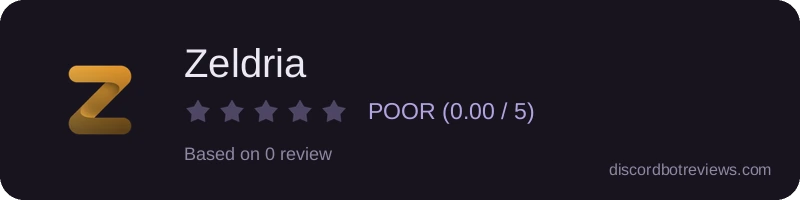 Rating widget preview for Zeldria