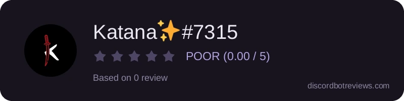 Rating widget preview for Katana✨#7315