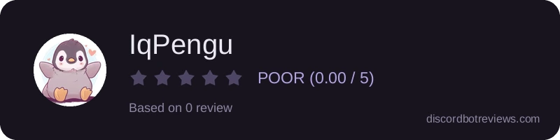 Rating widget preview for IqPengu