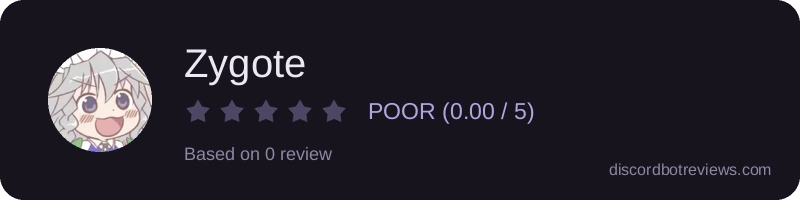 Rating widget preview for Zygote