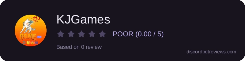 Rating widget preview for KJGames