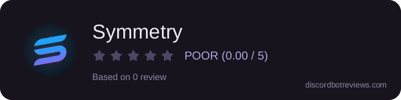Rating widget preview for Symmetry