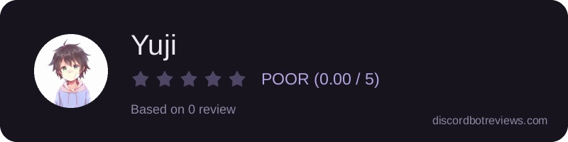 Rating widget preview for Yuji