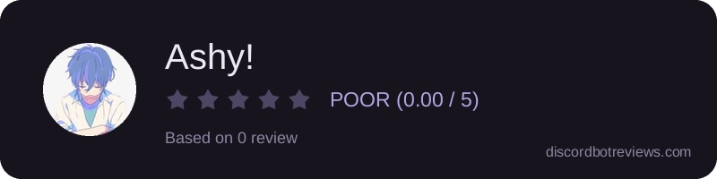 Rating widget preview for Ashy!