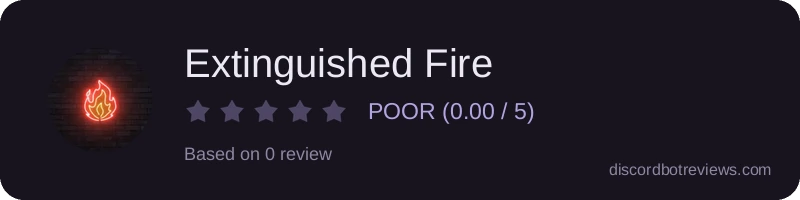 Rating widget preview for Extinguished Fire