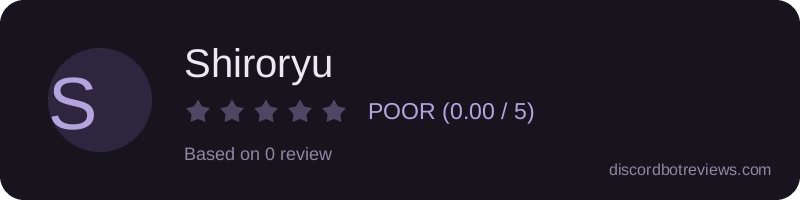Rating banner for Shiroryu
