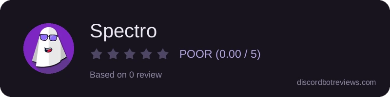 Rating widget preview for Spectro