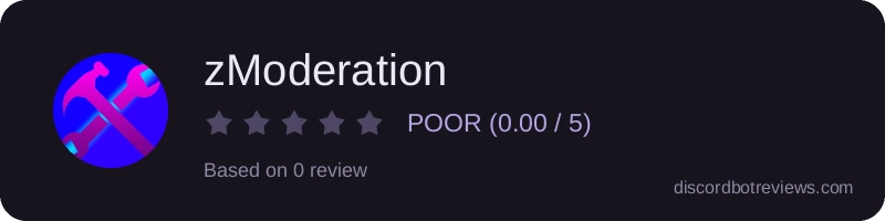 Rating widget preview for zModeration