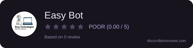 Rating widget preview for Easy Bot