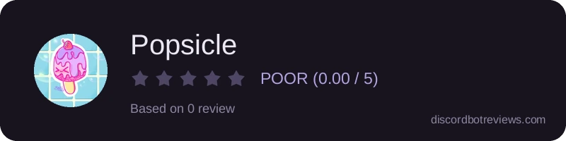 Rating widget preview for Popsicle
