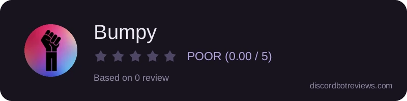 Rating widget preview for Bumpy