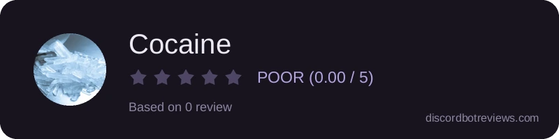 Rating widget preview for Cocaine