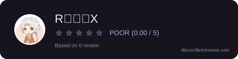 Rating widget preview for RチームX