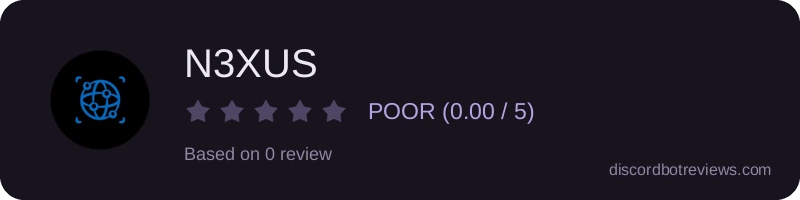 Rating widget preview for N3XUS