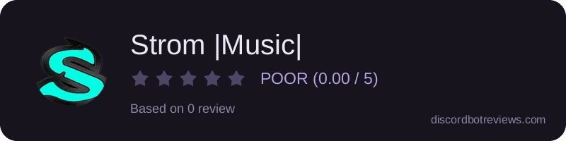 Rating widget preview for Strom |Music|