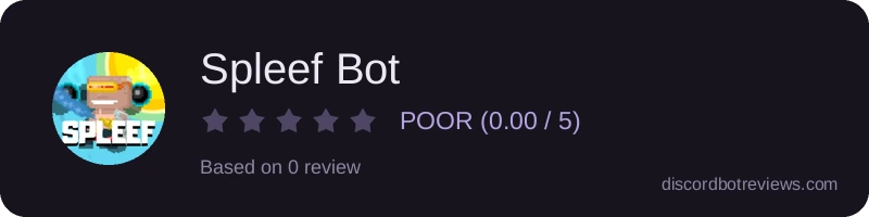 Rating widget preview for Spleef Bot