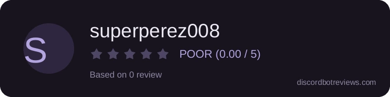 Rating widget preview for superperez008