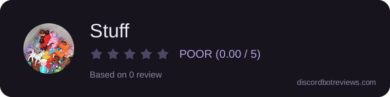 Rating widget preview for Stuff