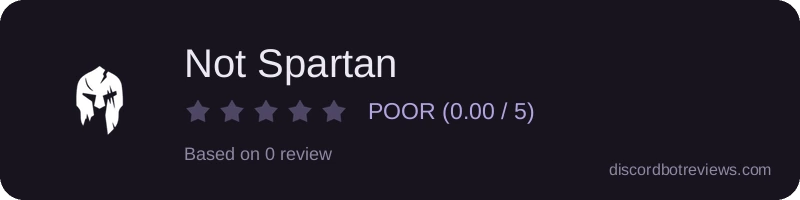Rating widget preview for Not Spartan