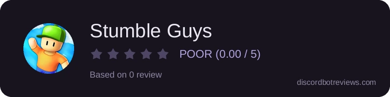 Rating widget preview for Stumble Guys