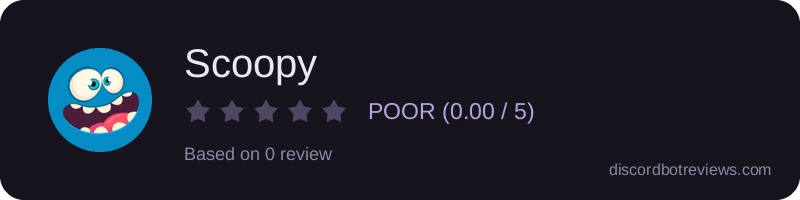 Rating widget preview for Scoopy