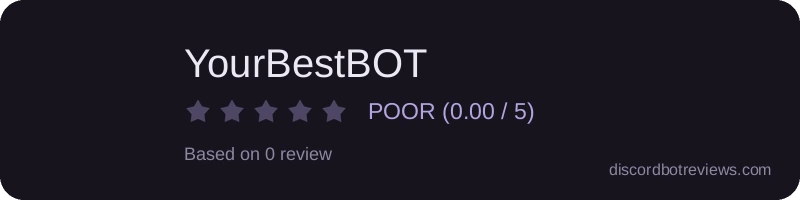 Rating banner for YourBestBOT