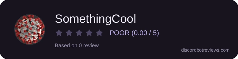 Rating widget preview for SomethingCool