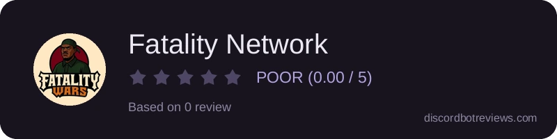 Rating widget preview for Fatality Network