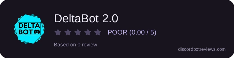 Rating widget preview for DeltaBot 2.0