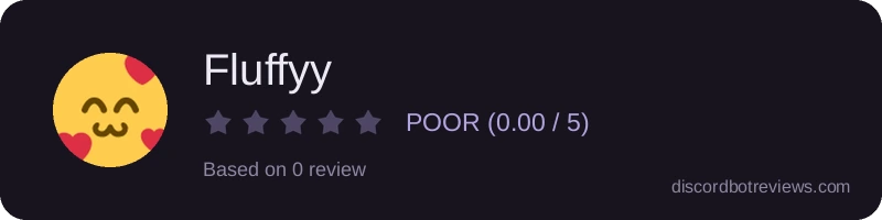 Rating widget preview for Fluffyy
