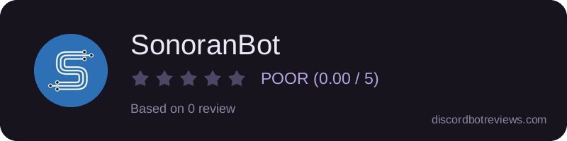 Rating widget preview for SonoranBot