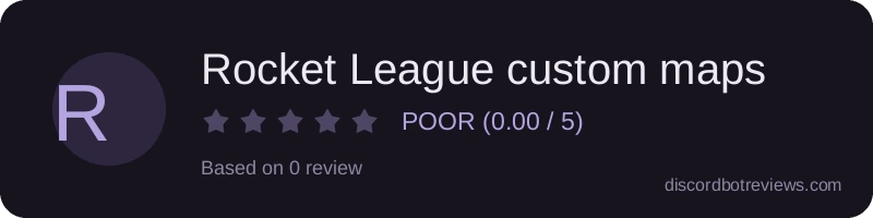 Rating widget preview for Rocket League custom maps