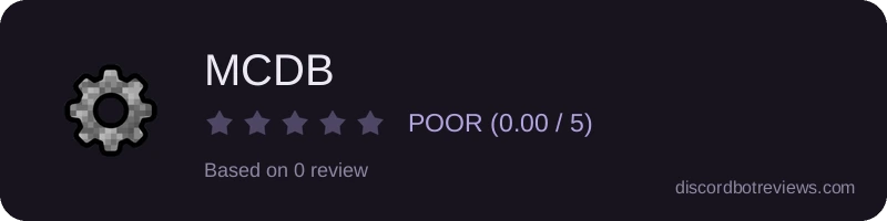 Rating banner for MCDB