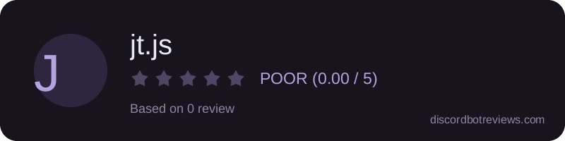 Rating widget preview for jt.js