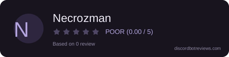 Rating widget preview for Necrozman
