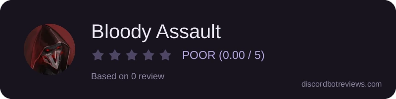 Rating widget preview for Bloody Assault