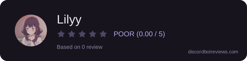 Rating widget preview for Lilyy