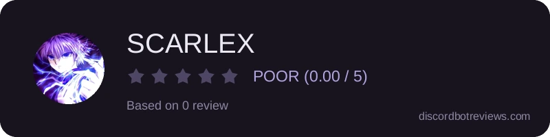 Rating widget preview for SCARLEX