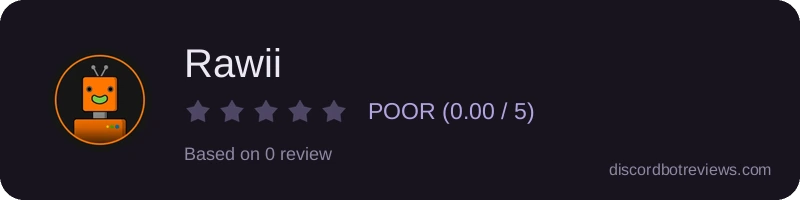 Rating widget preview for Rawii