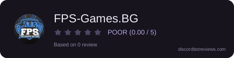 Rating widget preview for FPS-Games.BG